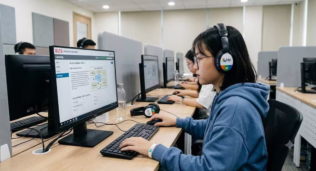 Luyện đề IELTS Listening trên máy tính chuẩn giao diện thi thật