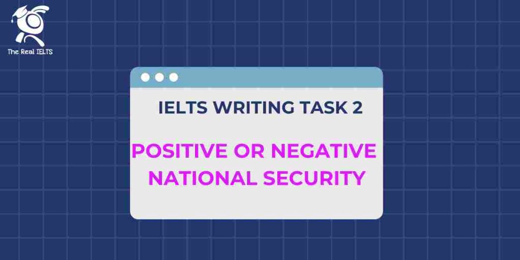 The Real IELTS Luyện thi IELTS Online ielts writing positive or negative security