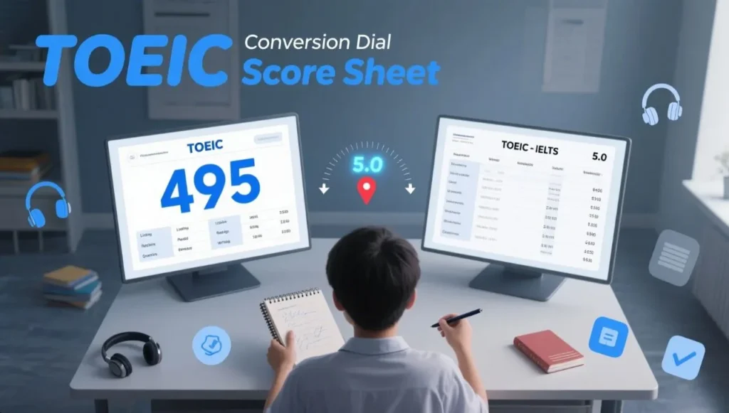 495 TOEIC tương đương IELTS bao nhiêu?