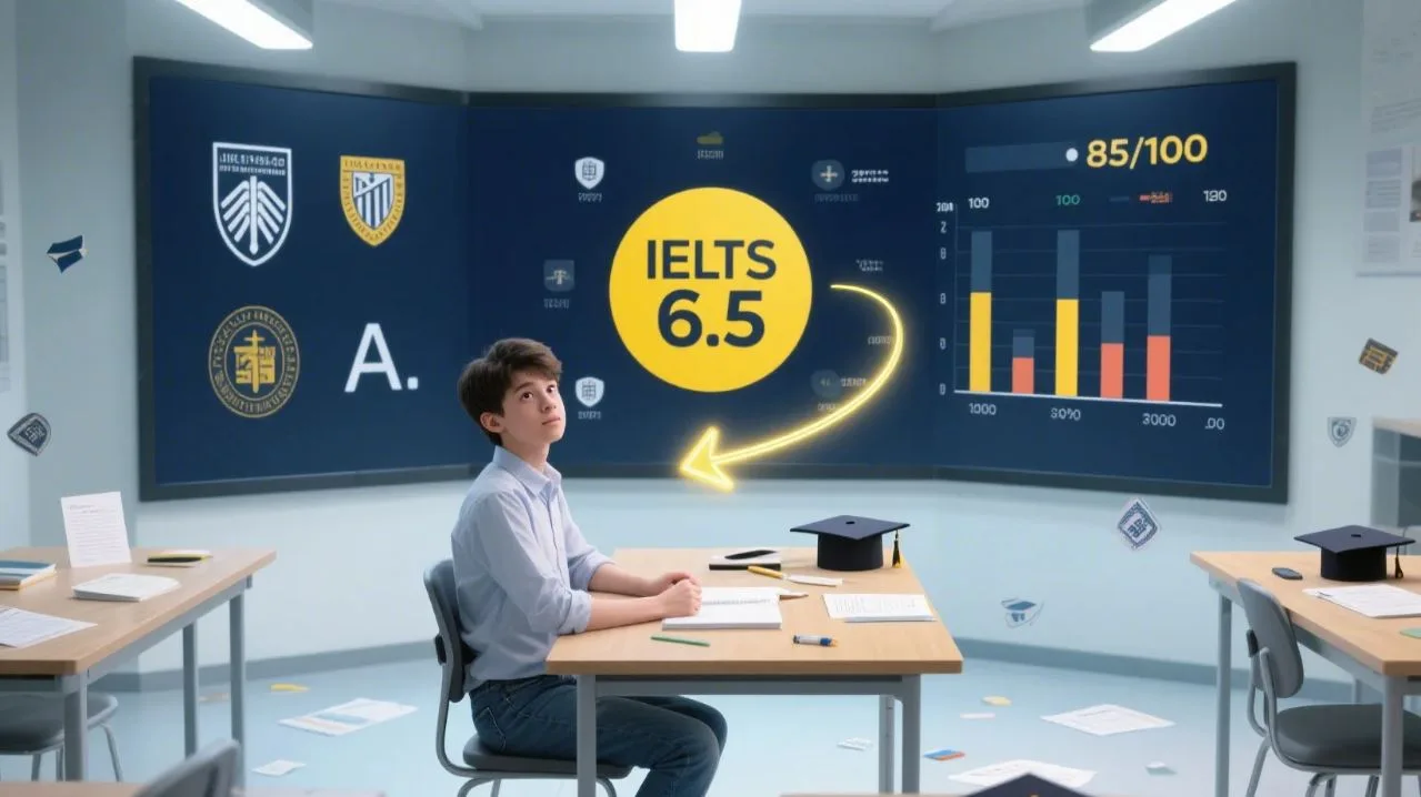 6.5 IELTS Bằng Bao Nhiêu Điểm Đại Học?