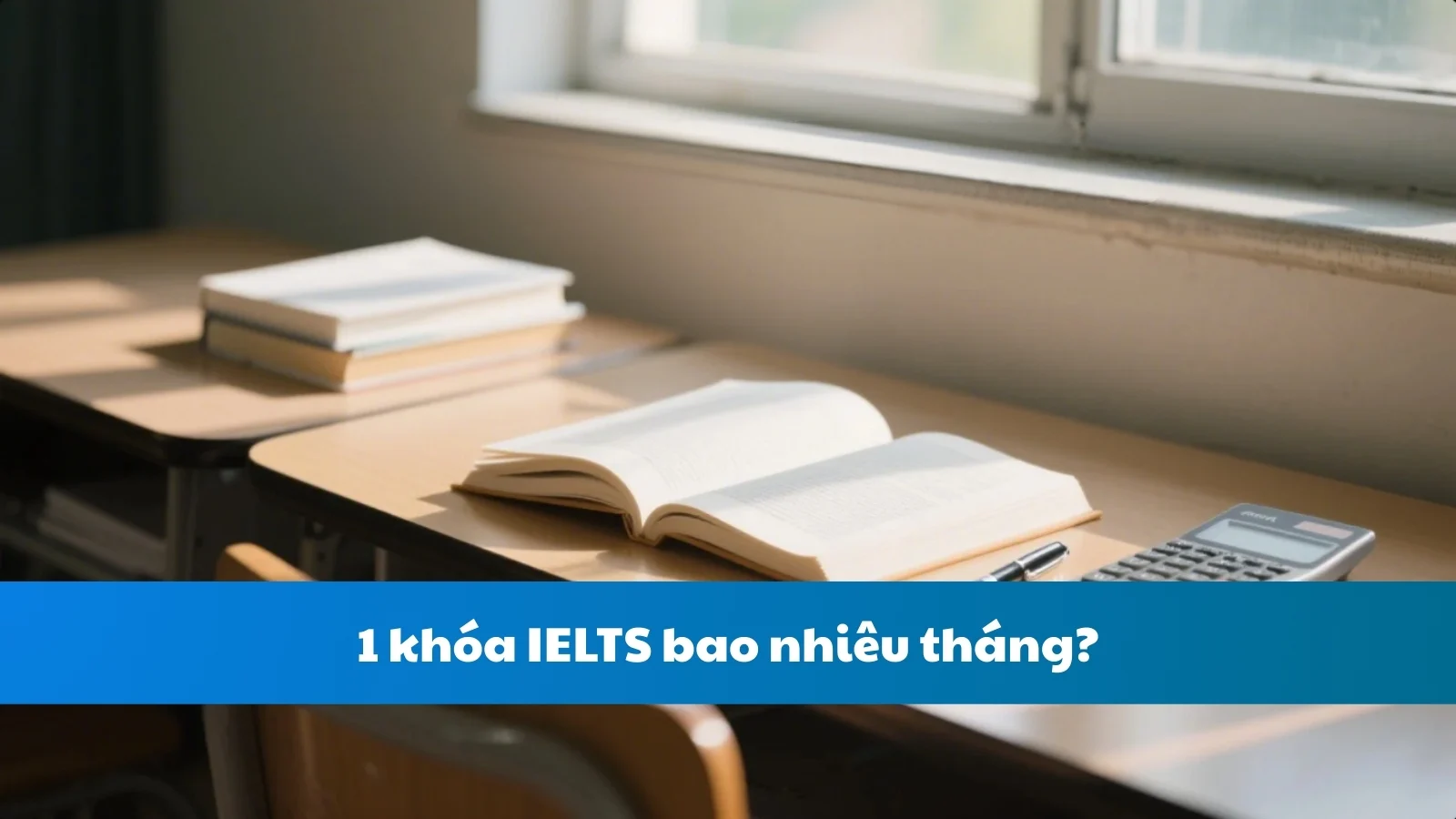 1 khóa IELTS bao nhiêu tháng?