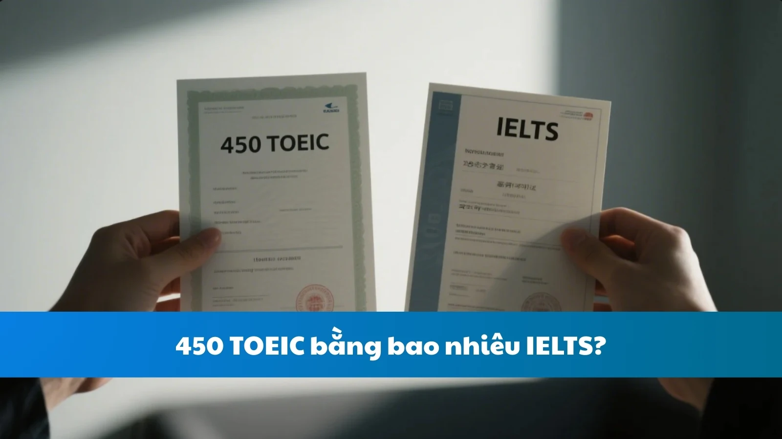450 TOEIC bằng bao nhiêu IELTS?
