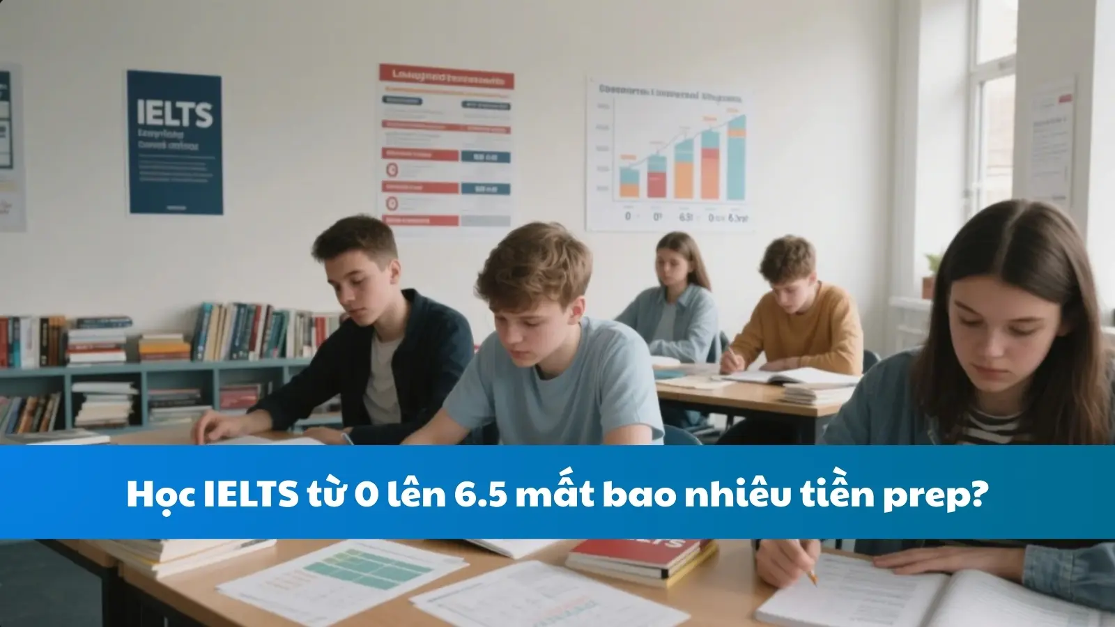Học IELTS từ 0 lên 6.5 mất bao nhiêu tiền prep?
