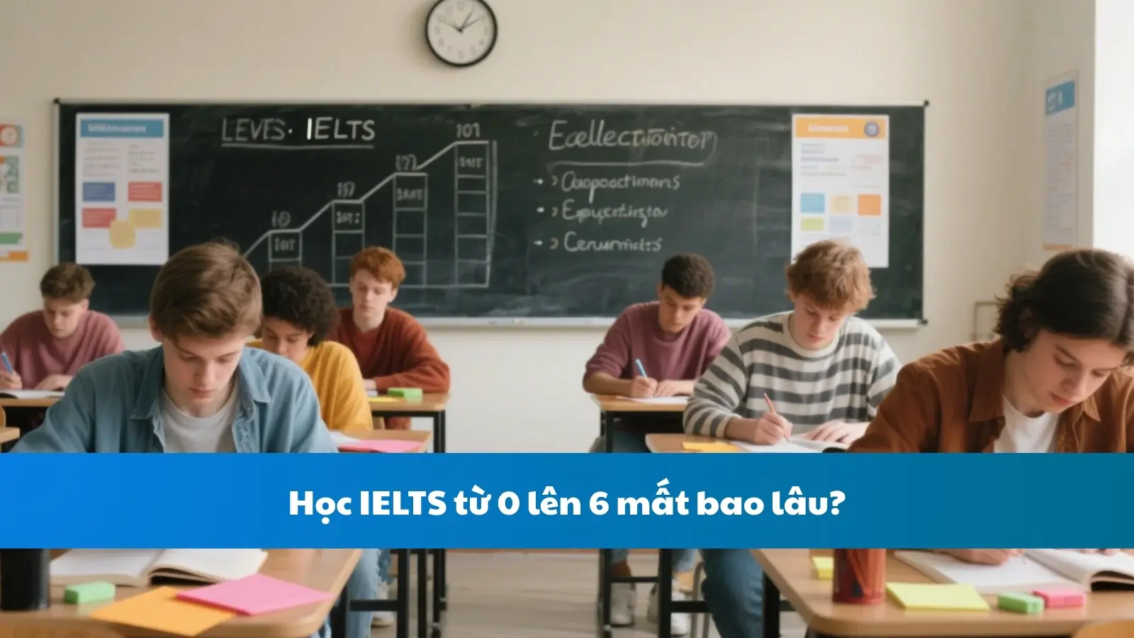 Học IELTS từ 0 lên 6 mất bao lâu?