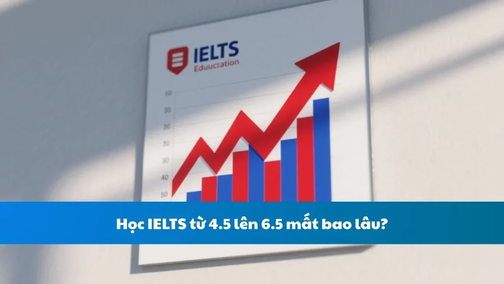 Học IELTS từ 4.5 lên 6.5 mất bao lâu?