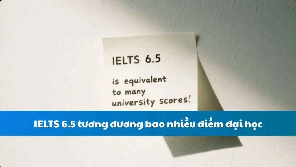 IELTS 6.5 tương đương bao nhiều điểm đại học
