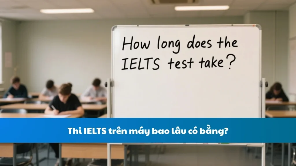 Thi IELTS trên máy bao lâu có bằng?