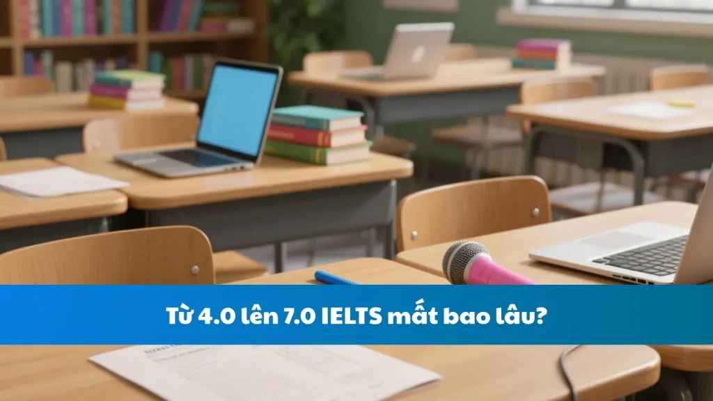Từ 4.0 lên 7.0 IELTS mất bao lâu?