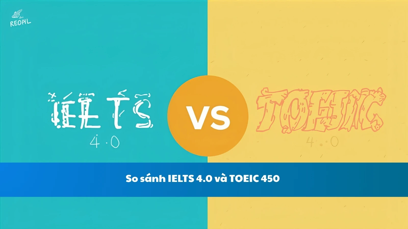 So sánh IELTS 4.0 và TOEIC 450
