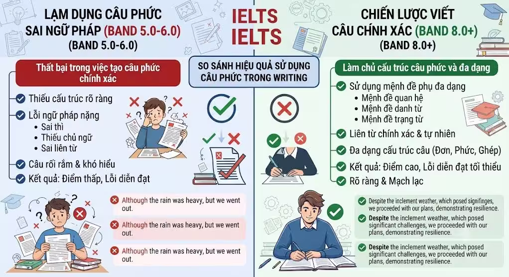 Bí quyết nâng điểm Grammatical Range and Accuracy từ 6.0 lên 8.0+ tại The Real IELTS