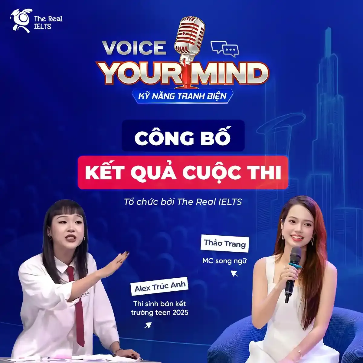Cuộc thi tranh biện tiếng Anh "Voice Your Mind" (11/2025): The Real IELTS